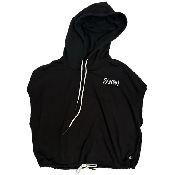 NWT Cali Sport Women’s Sleeveless Hoodie Black in Size XL - Picture 4 of 8